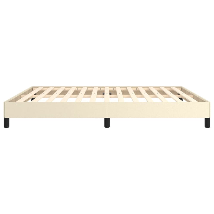 sengeramme 180x200 cm kunstlæder cremefarvet