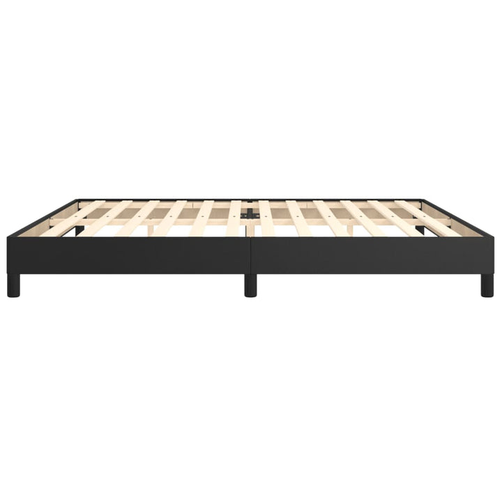sengeramme 200x200 cm kunstlæder sort