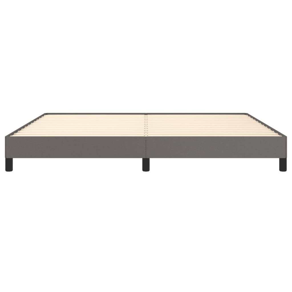 sengeramme 200x200 cm kunstlæder grå