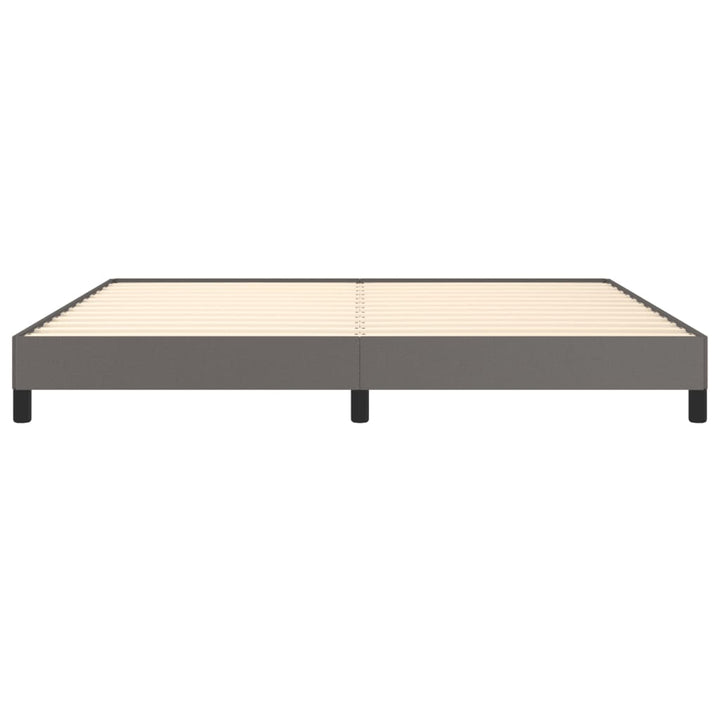 sengeramme 200x200 cm kunstlæder grå