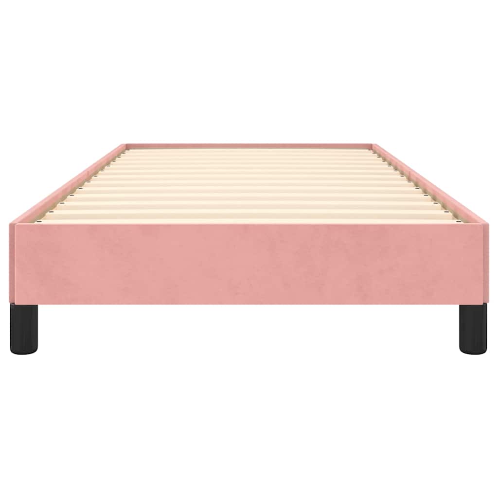sengeramme 90x190 cm fløjl pink