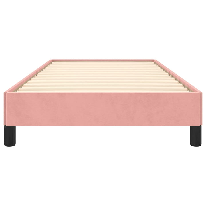 sengeramme 90x190 cm fløjl pink