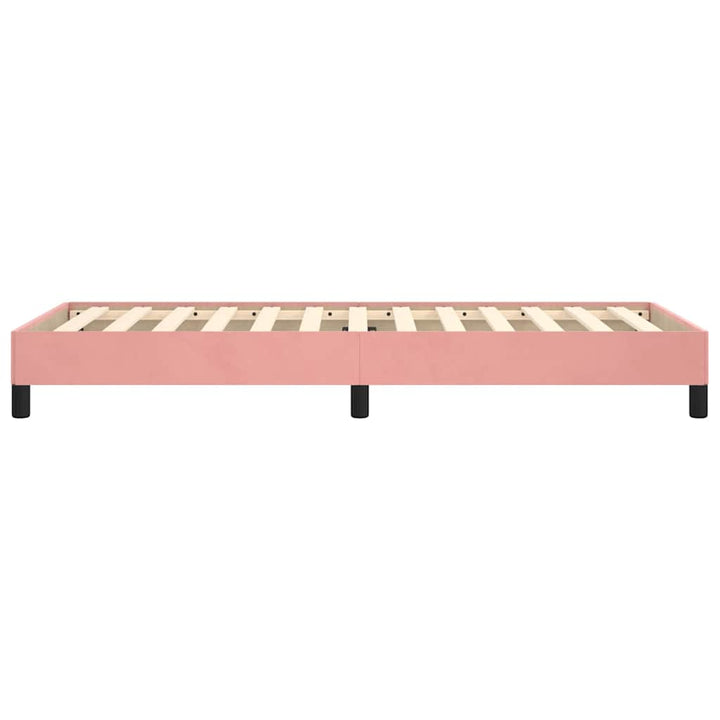 sengeramme 90x190 cm fløjl pink