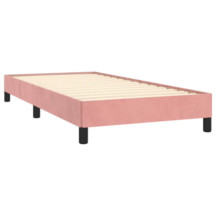 sengeramme 90x200 cm fløjl pink