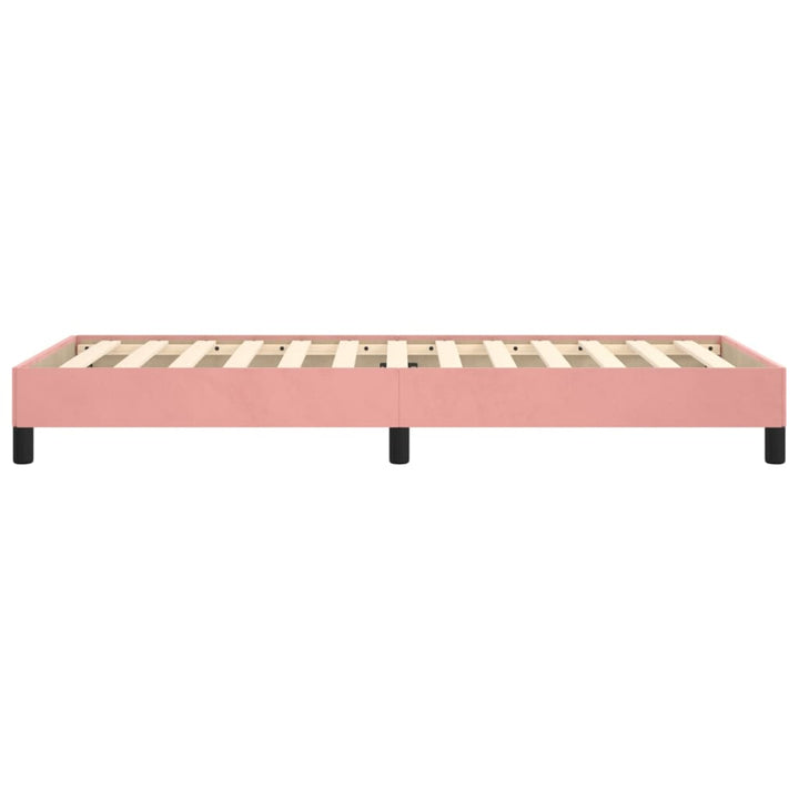sengeramme 90x200 cm fløjl pink