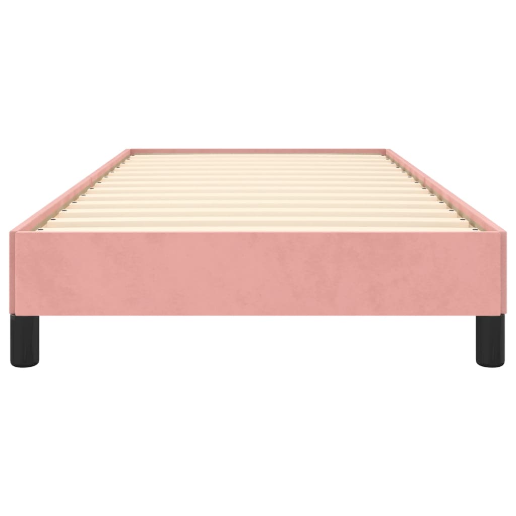 sengeramme 100x200 cm fløjl pink