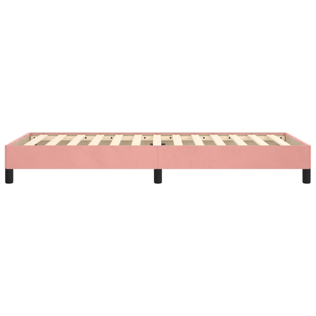 sengeramme 100x200 cm fløjl pink