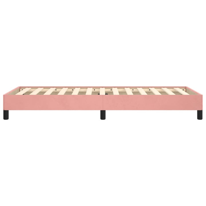 sengeramme 100x200 cm fløjl pink