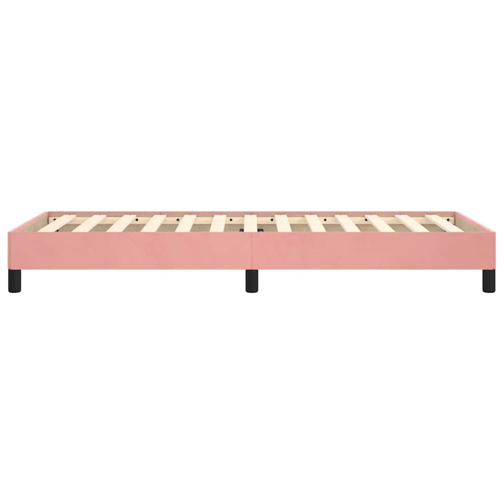 sengeramme 100x200 cm fløjl pink