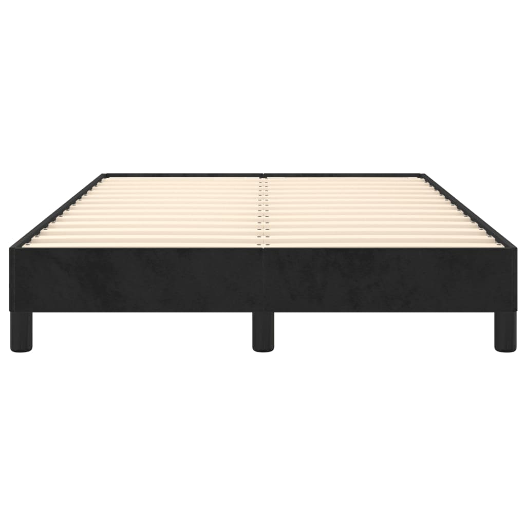 Sengeramme uden madras Sort 120x200 cm Fløjl
