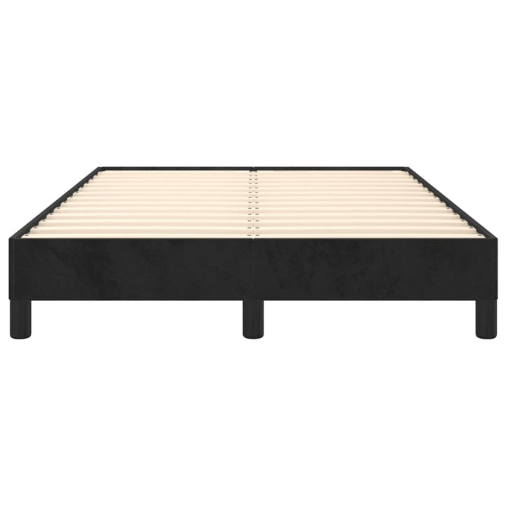 Sengeramme uden madras Sort 120x200 cm Fløjl
