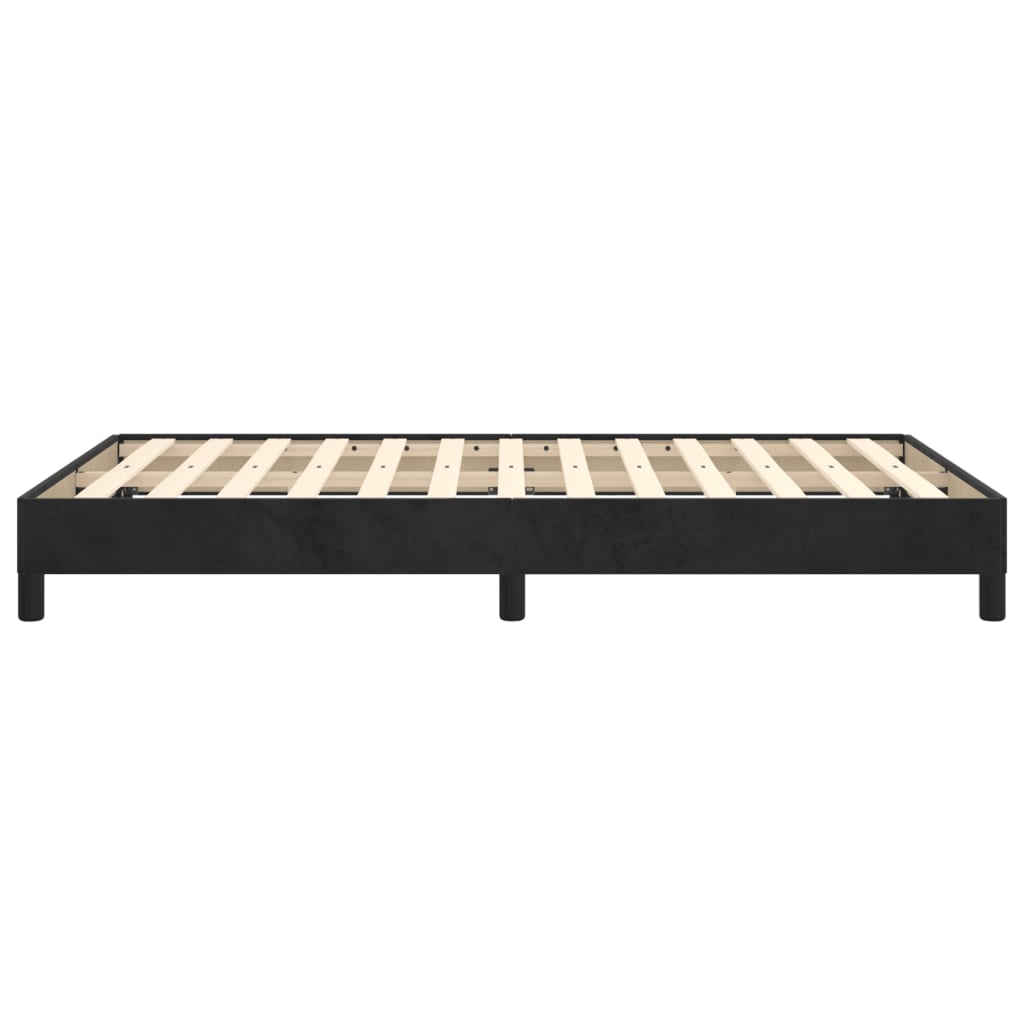 Sengeramme uden madras Sort 120x200 cm Fløjl