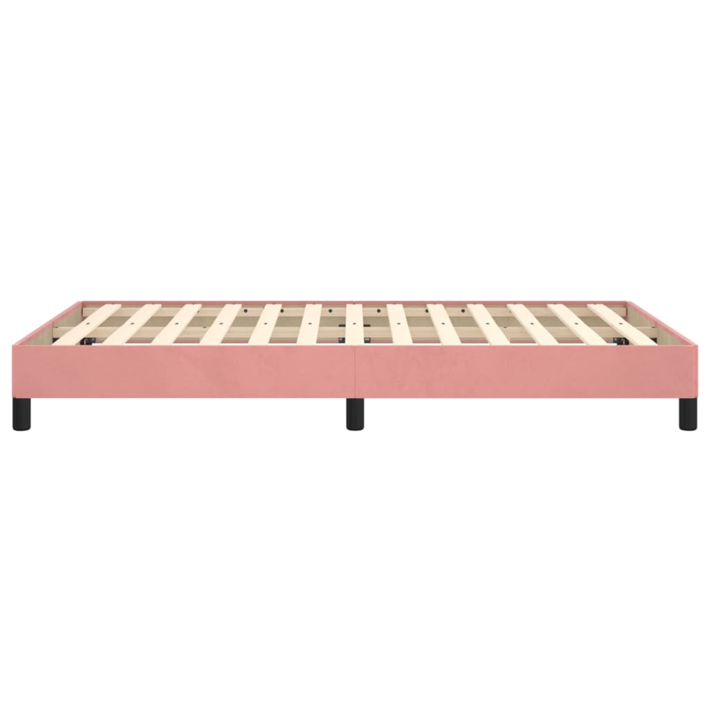 sengeramme 120x200 cm fløjl pink