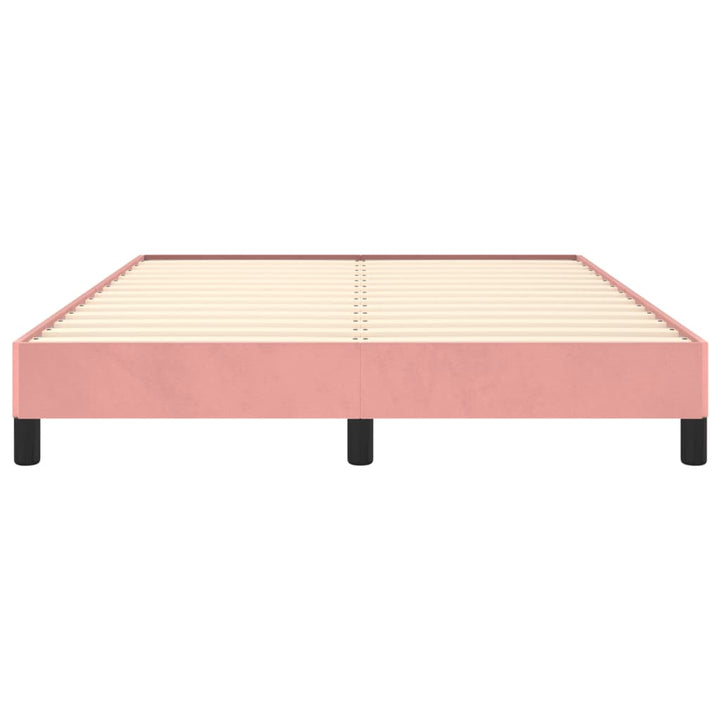 sengeramme 140x190 cm fløjl pink