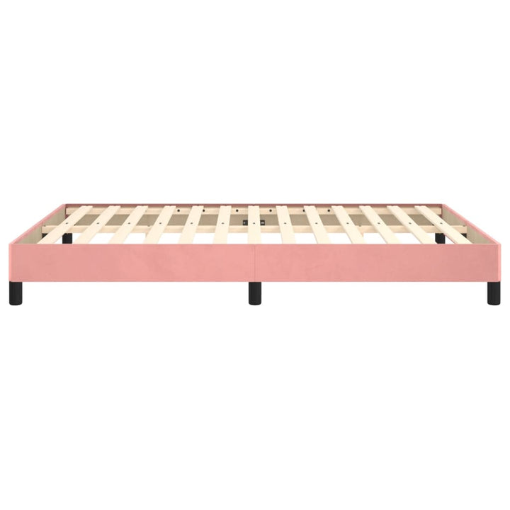sengeramme 140x190 cm fløjl pink