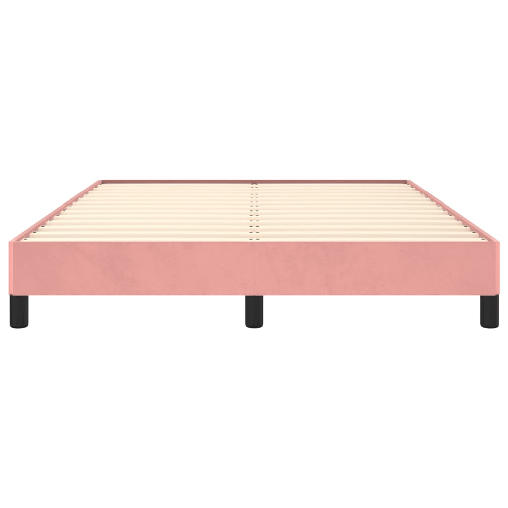 sengeramme 140x200 cm fløjl pink