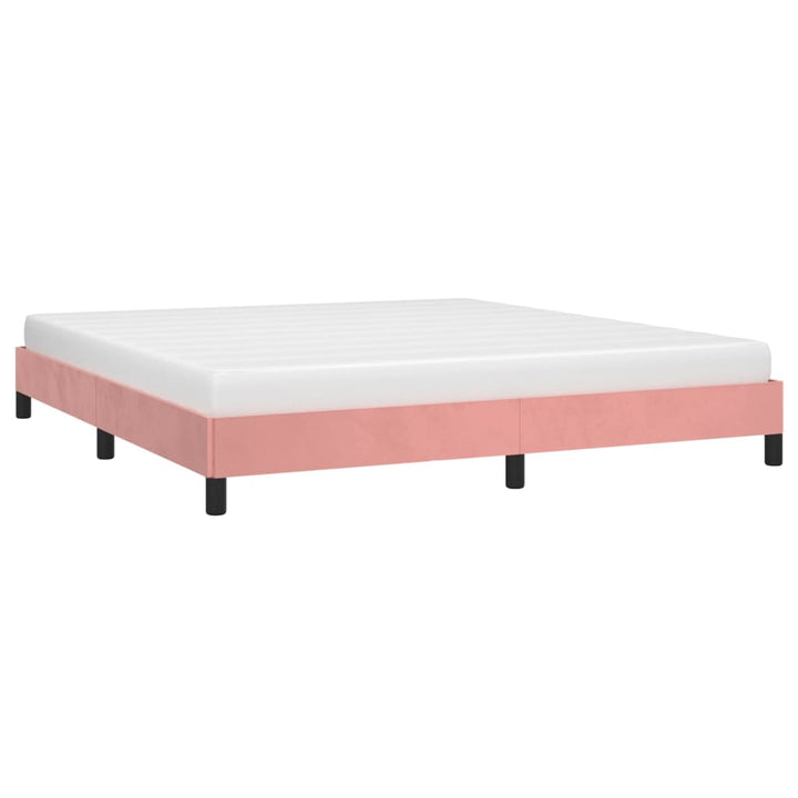 sengeramme 160x200 cm fløjl pink