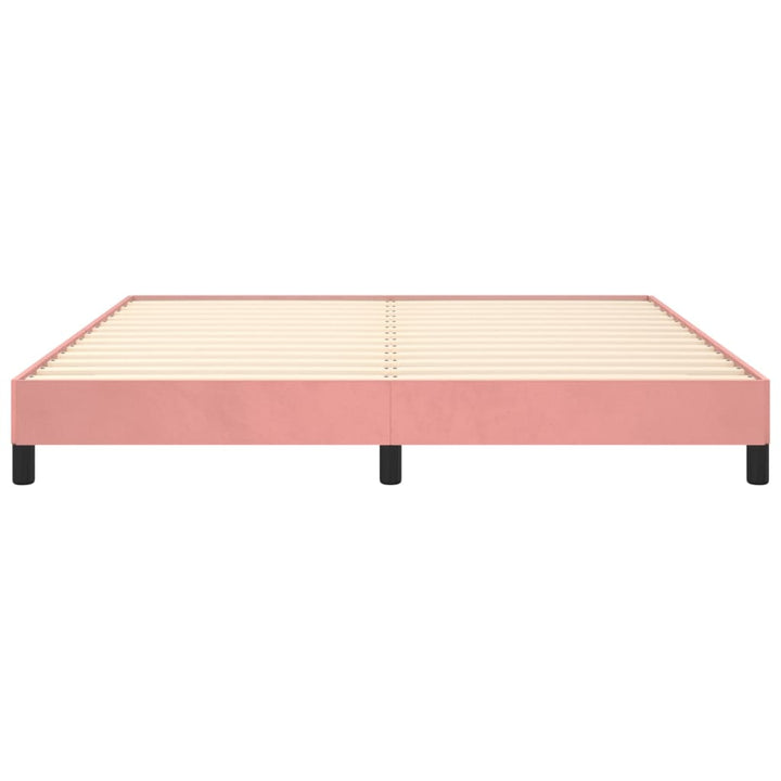 sengeramme 160x200 cm fløjl pink