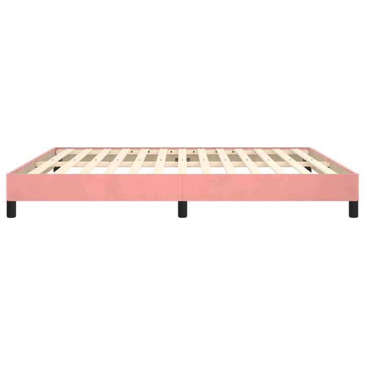 sengeramme 160x200 cm fløjl pink