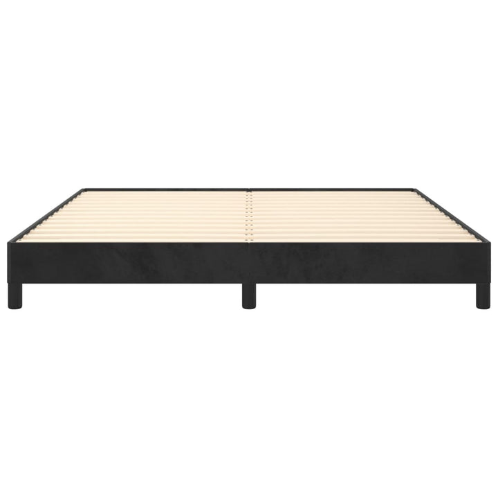 Sengeramme uden madras Sort 180x200 cm Fløjl