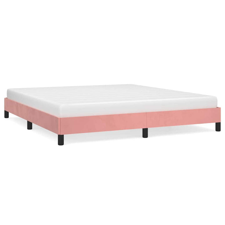 sengeramme 180x200 cm fløjl pink
