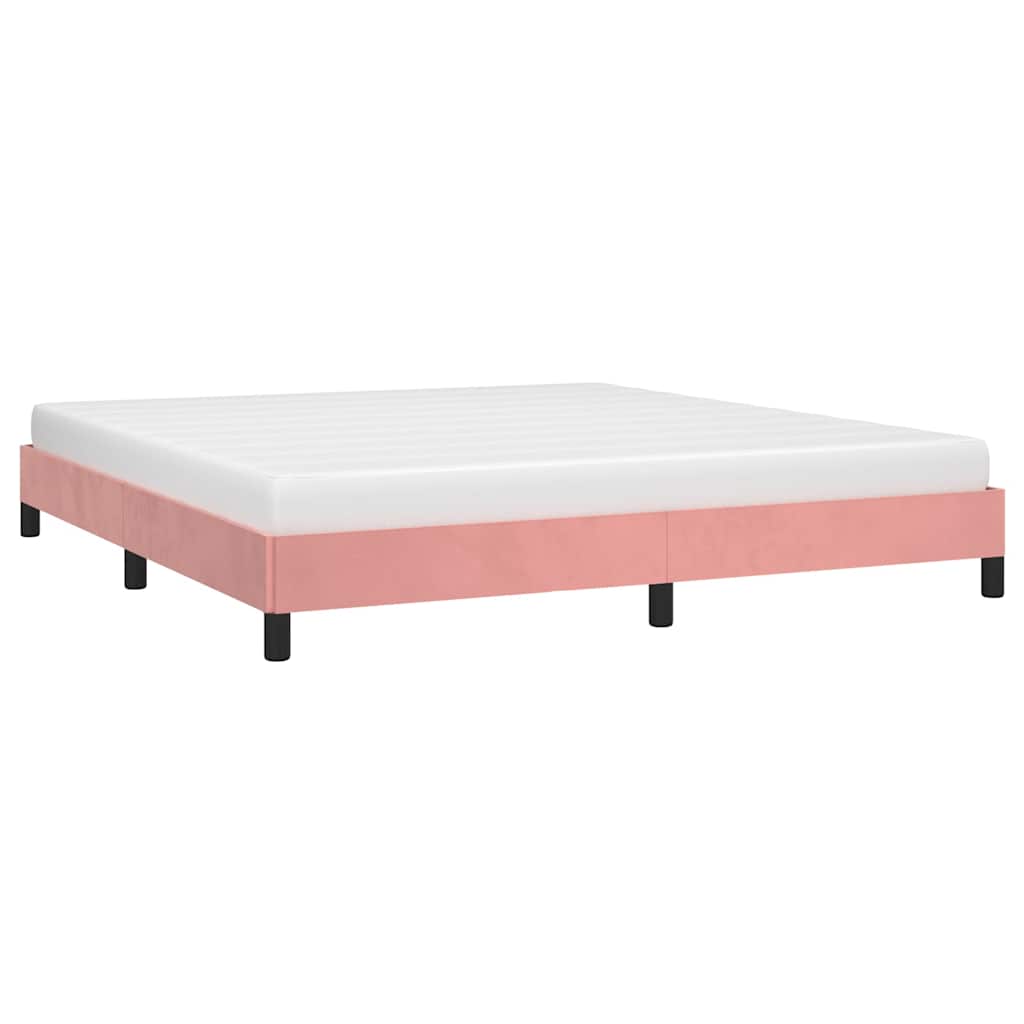 sengeramme 180x200 cm fløjl pink