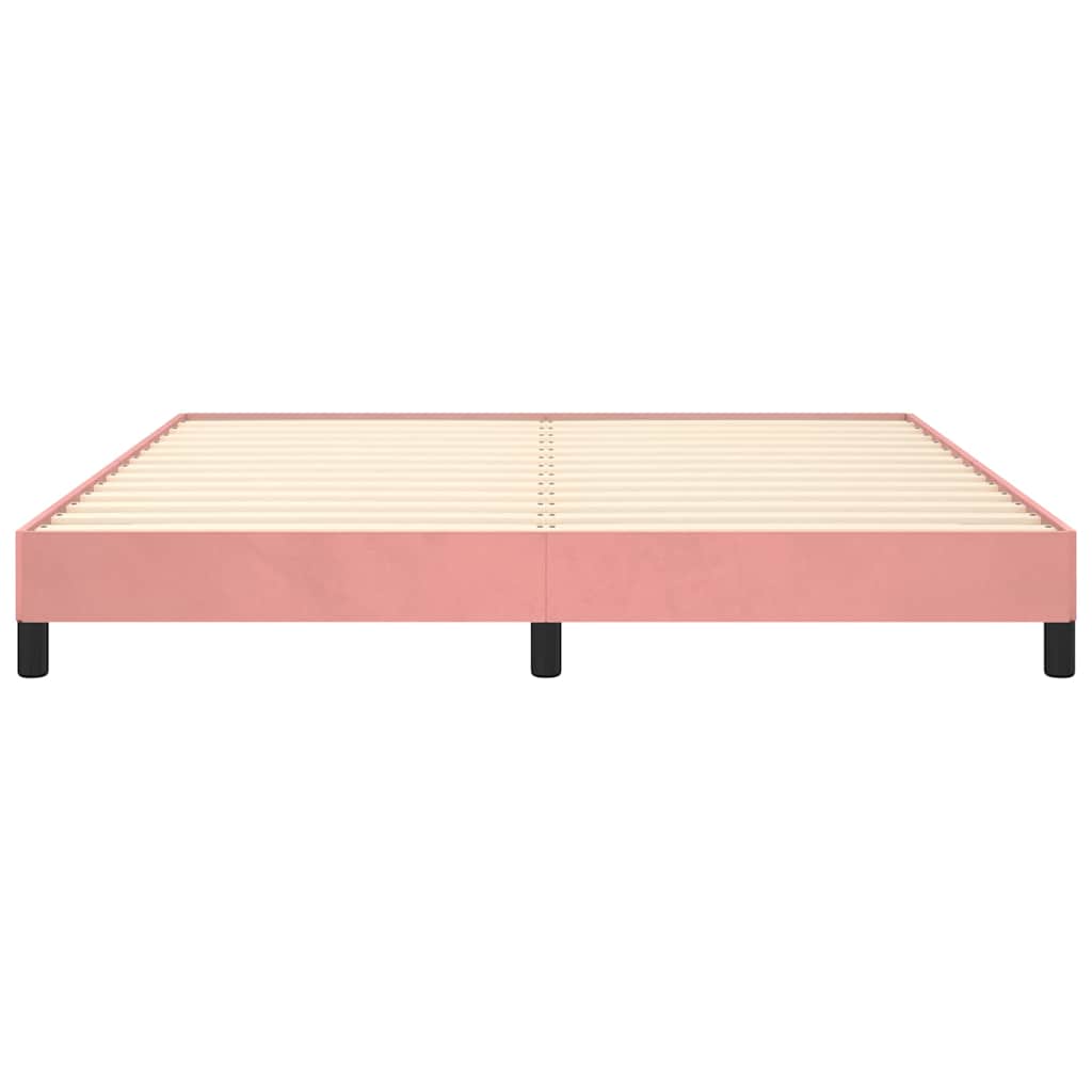 sengeramme 180x200 cm fløjl pink