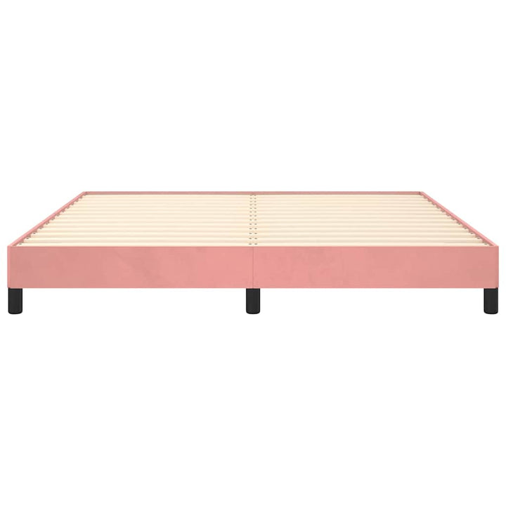 sengeramme 180x200 cm fløjl pink