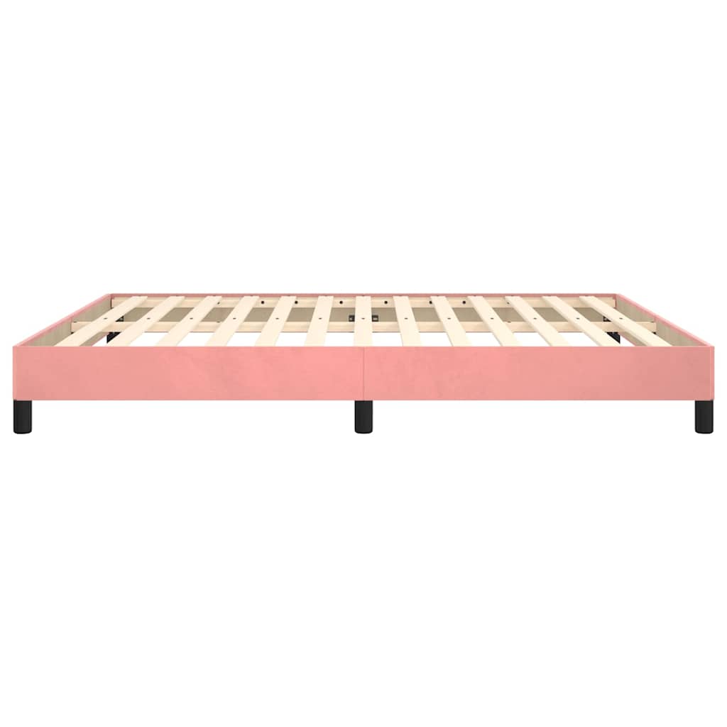 sengeramme 180x200 cm fløjl pink