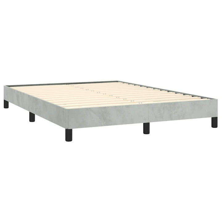 sengestel uden madras lysegrå 152x203 cm queen size velour
