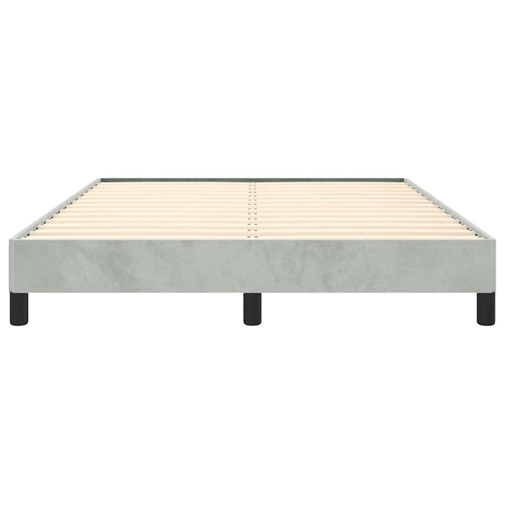sengestel uden madras lysegrå 152x203 cm queen size velour