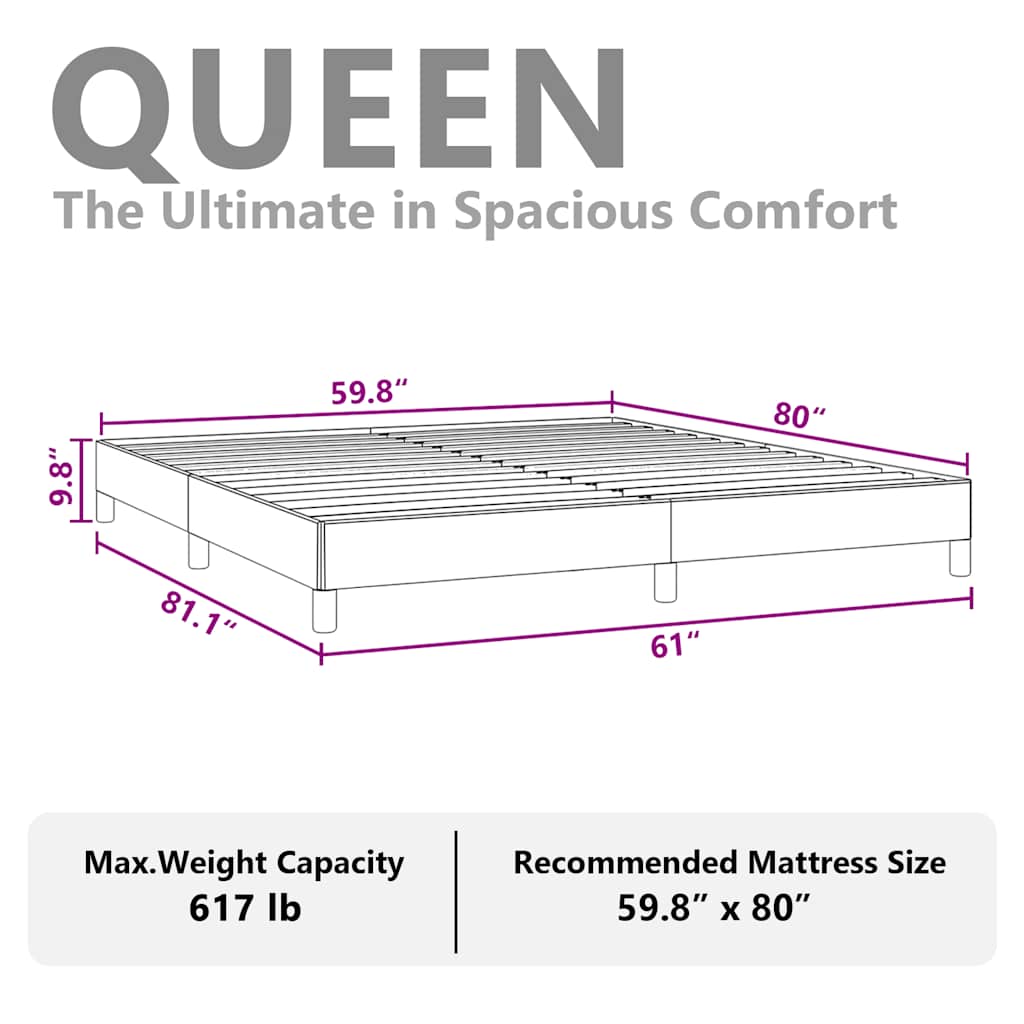 sengestel uden madras lysegrå 152x203 cm queen size velour