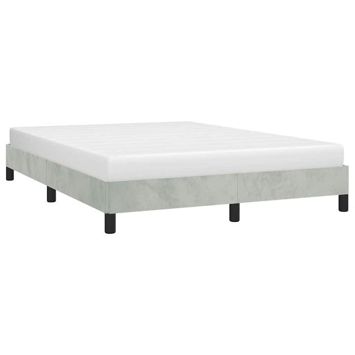 sengestel uden madras lysegrå 152x203 cm queen size velour