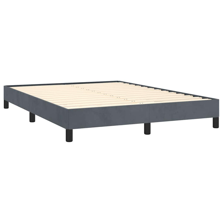 sengestel uden madras mørkegrå 152x203 cm queen size velour