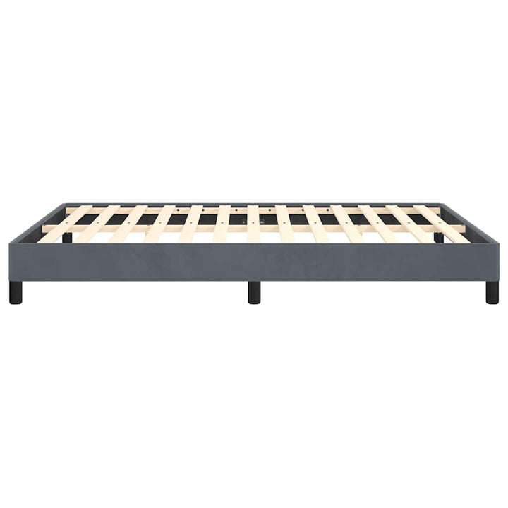 sengestel uden madras mørkegrå 152x203 cm queen size velour