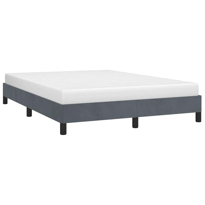 sengestel uden madras mørkegrå 152x203 cm queen size velour