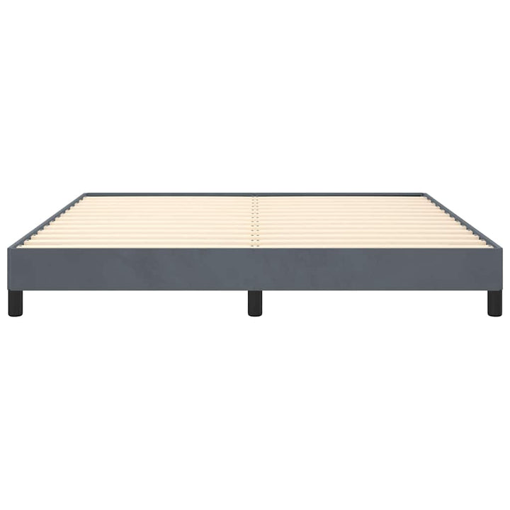 sengestel uden madras mørkegrå 193x203 cm kingsize velour