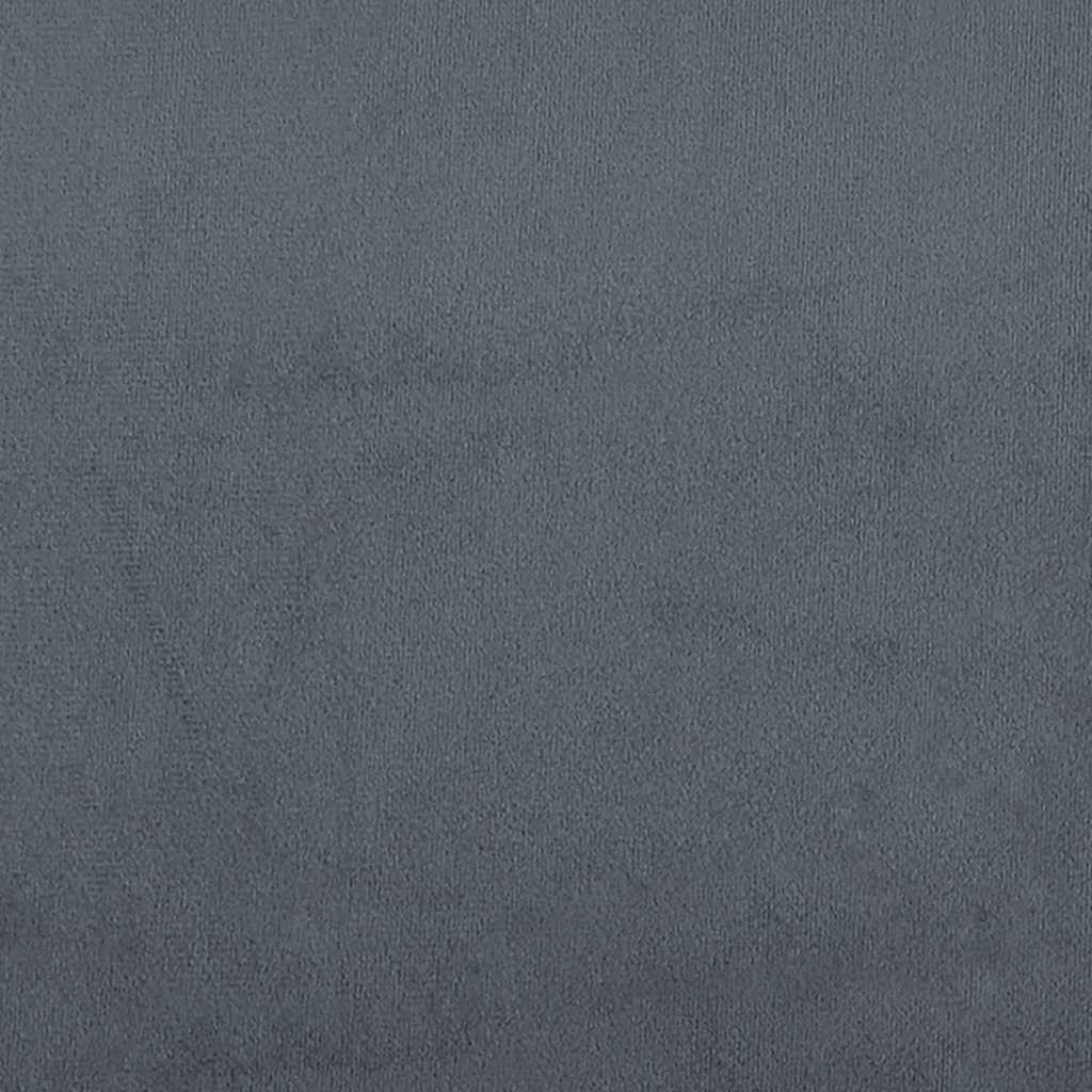 sengestel uden madras mørkegrå 193x203 cm kingsize velour
