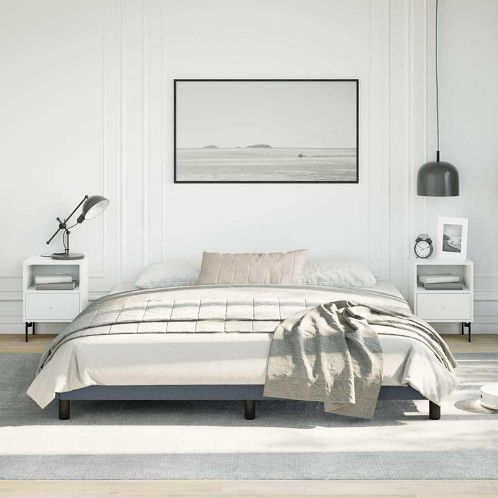 sengestel uden madras mørkegrå California king size velour