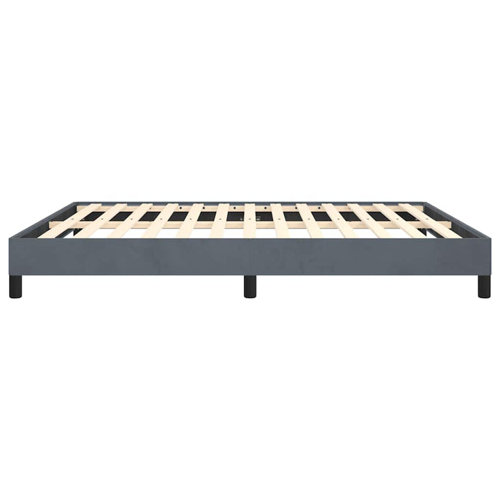 sengestel uden madras mørkegrå California king size velour