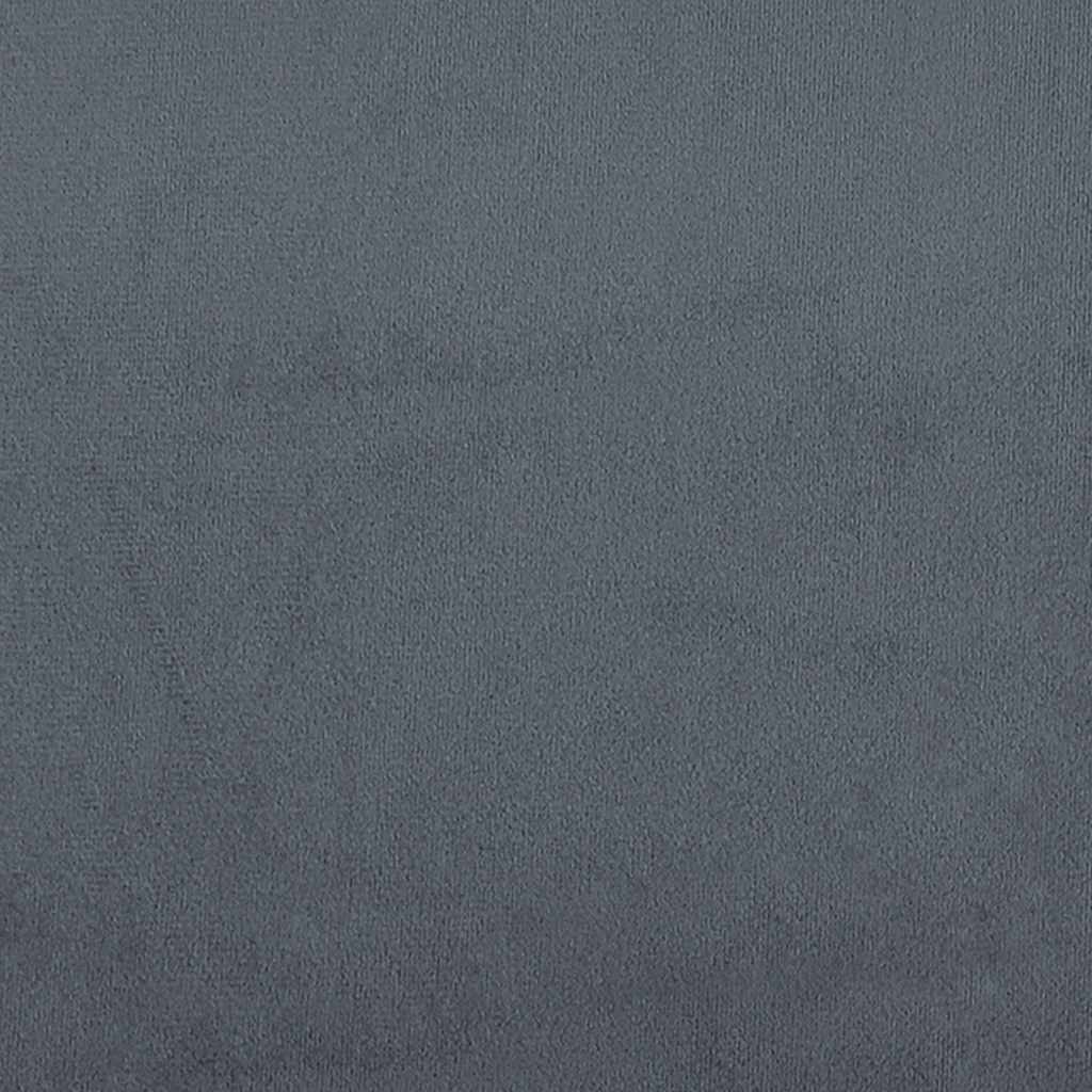 sengestel uden madras mørkegrå California king size velour