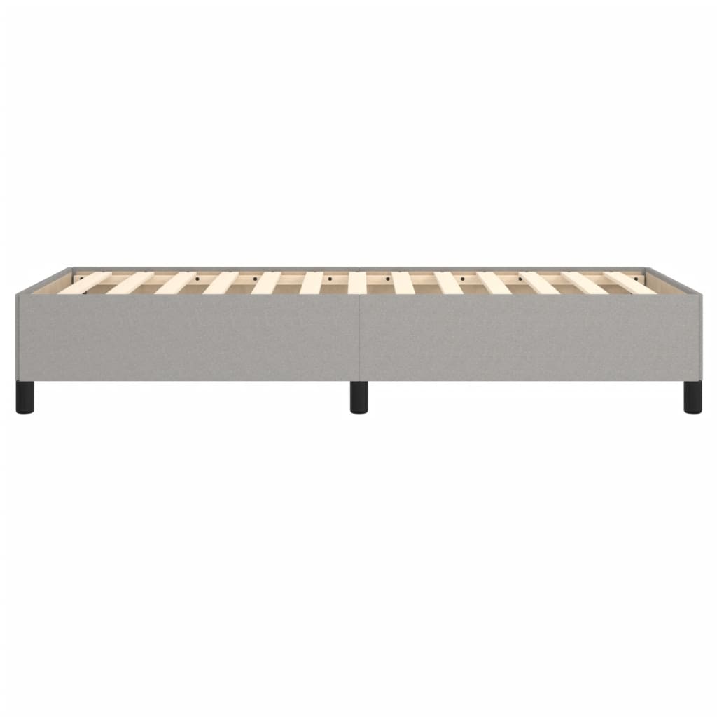 Sengeramme uden madras Lysegrå 80x200 cm Stof