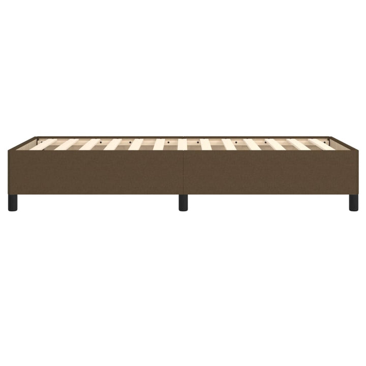 Sengeramme uden madras Mørkebrun 80x200 cm Stof