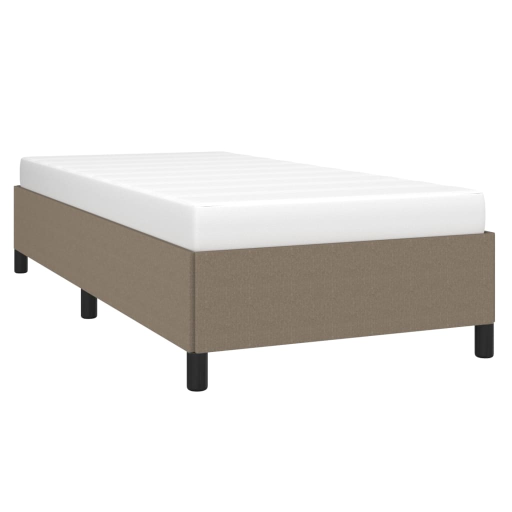 sengeramme uden madras 80x200 cm stof gråbrun
