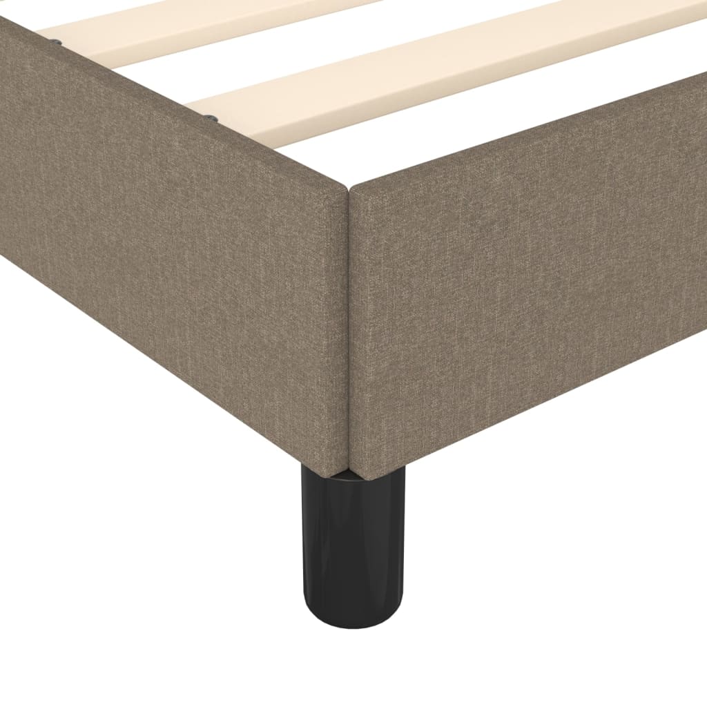 sengeramme uden madras 80x200 cm stof gråbrun