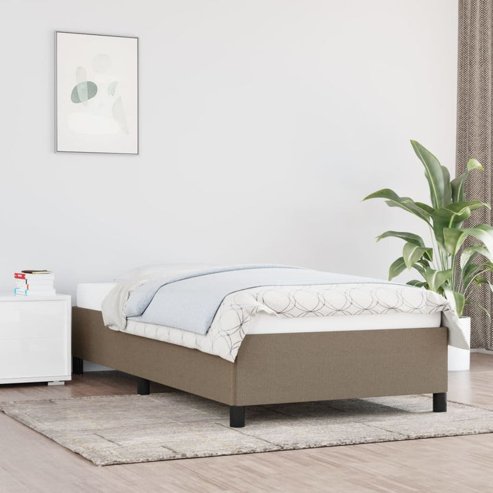 sengeramme uden madras 80x200 cm stof gråbrun