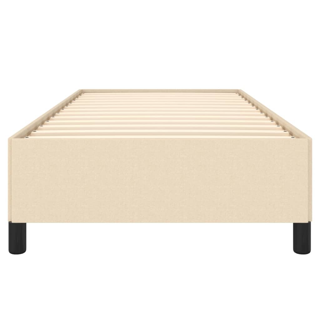 sengeramme uden madras 80x200 cm stof cremefarvet