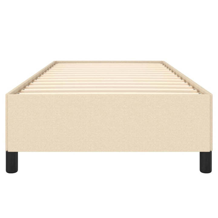 sengeramme uden madras 80x200 cm stof cremefarvet