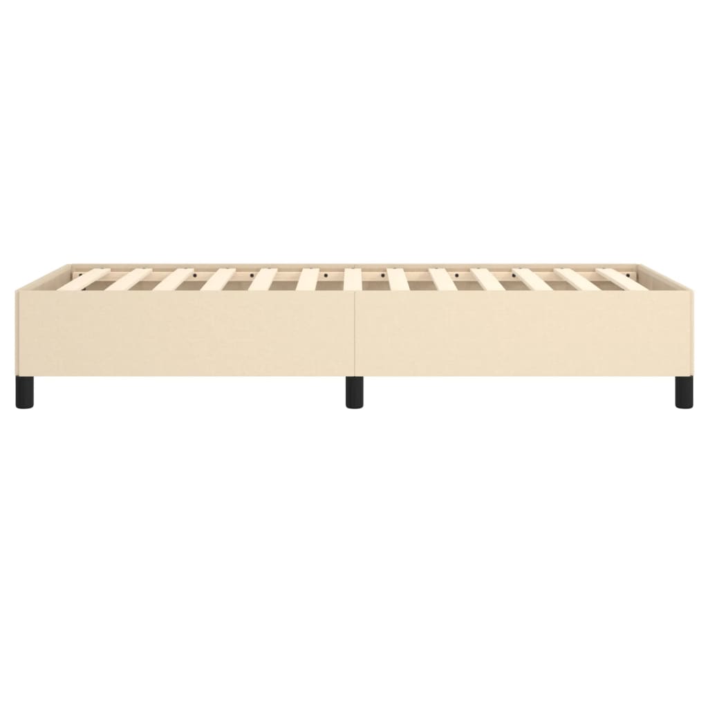 sengeramme uden madras 80x200 cm stof cremefarvet