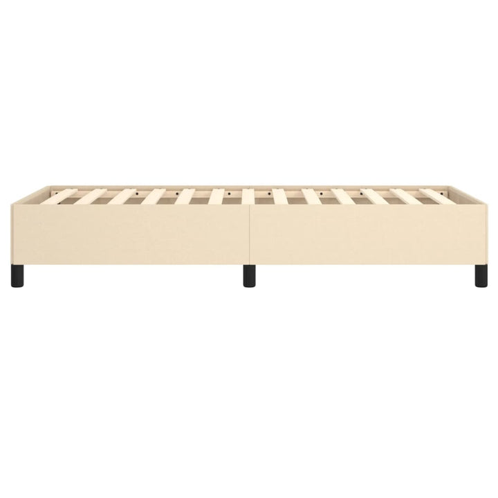 sengeramme uden madras 80x200 cm stof cremefarvet